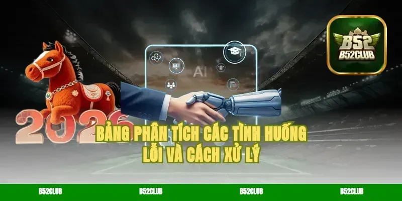 Bảng phân tích các tình huống lỗi và cách xử lý