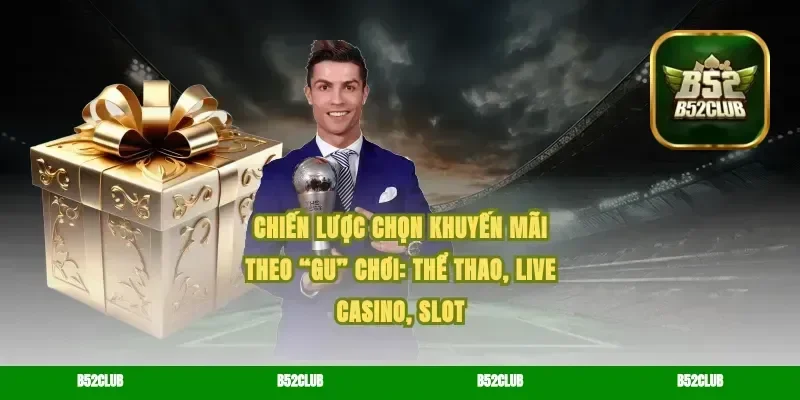 Chiến lược chọn khuyến mãi theo “gu” chơi: thể thao, live casino, slot